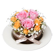 東京都豊島区都生花の花　フラワーケーキ（ピンク）